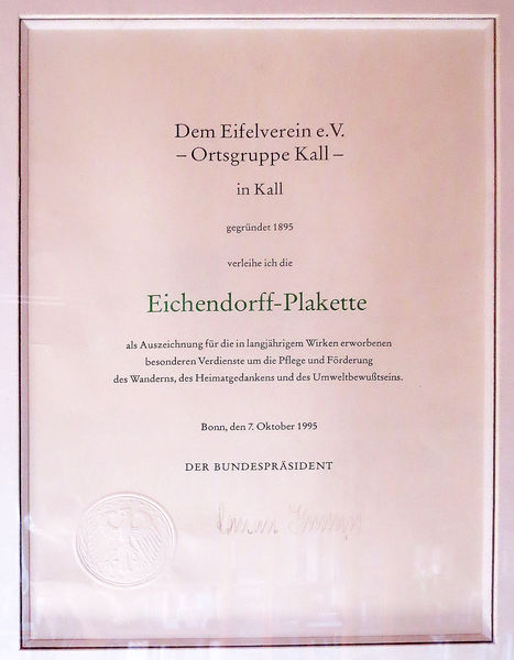 Eichendorff Urkunde